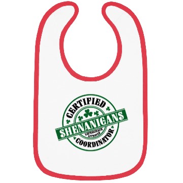 Discover Certified Shenanigans Coordinator St Patric Day Bibs