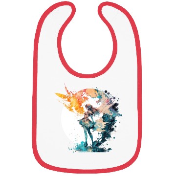 Discover Watercolor Fairy Art Fairycore Grunge Pastel Goth Bibs