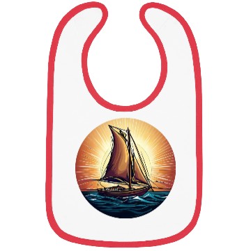 Discover Sailboat in Sunset Bibs