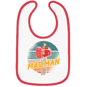 Discover Mailman Mail Postman Postal Worker Courier Bibs