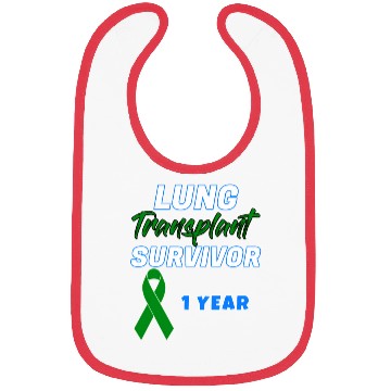 Discover Lung Transplant First Anniversary One Year Bibs