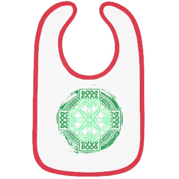 Discover Celtic Knot Irish Shamrock Three Leaf Clover St Bibs