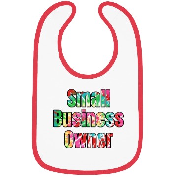 Discover Small Business Owner tie dye Bibs