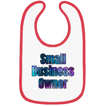 Discover Small Business Owner watercolor Bibs