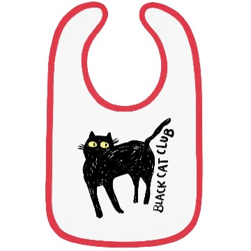 Discover Black Cat Club Bibs