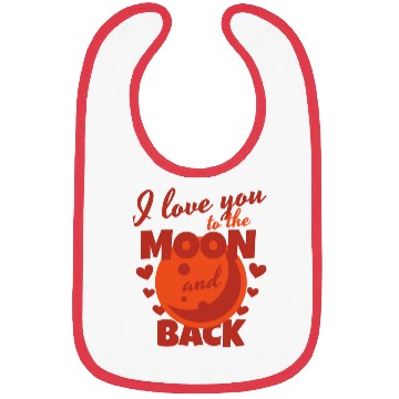 Discover I Love You To The Moon And Back Bibs