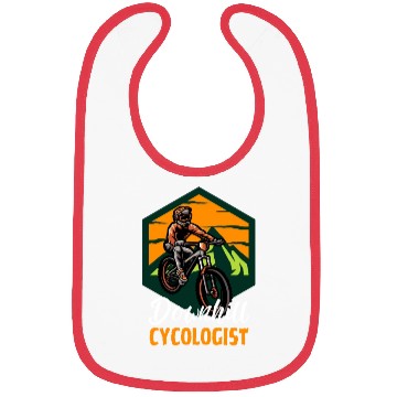 Discover Downhill Cycologist Retro Sunset Cycling Bibs