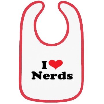 Discover Cute I Love Nerds Bibs