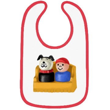 Discover Little People Boy And His Dog Painting Bibs