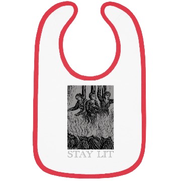 Discover Stay Lit Occult Satan Witch Unholy Baphomet Tarot Bibs