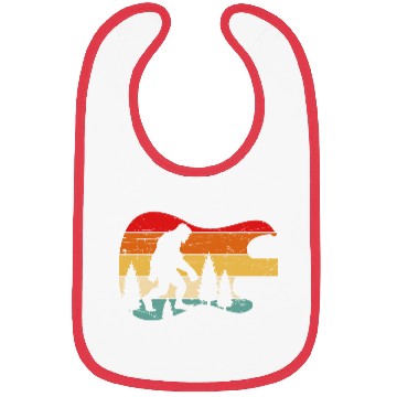 Discover Bigfoot Guitar Vintage Sasquatch Believers Bibs