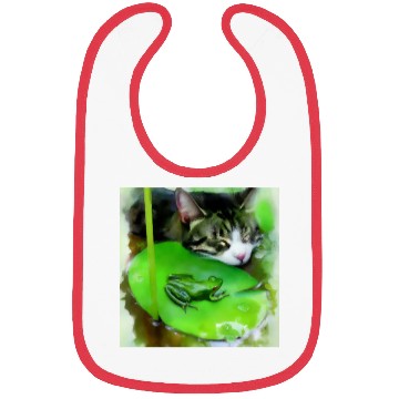 Discover Unlikely Friends - Cat and Frog Bibs