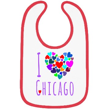 Discover I Love Chicago Heart City Of Chicago Bibs