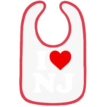 Discover I Love Nj Heart New Jersey Bibs