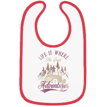 Discover Life s Where The Great Adventures Are Vintage Bibs