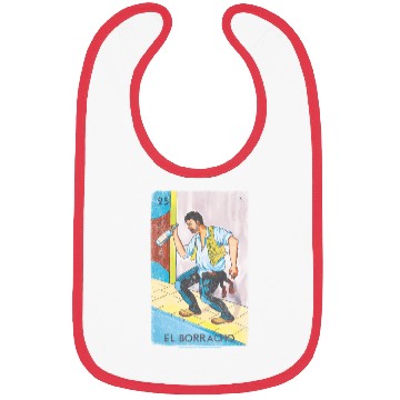 Discover Loteria El Borracho Colorful Tarot Card Bibs