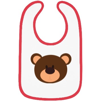 Discover Brown Face Teddy Bear Lover Bibs