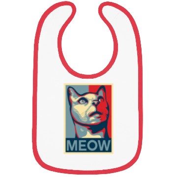 Discover Cat - 'MEOW' Bibs