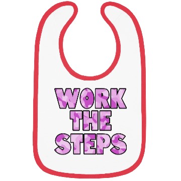 Discover Work the Steps purple camo Bibs