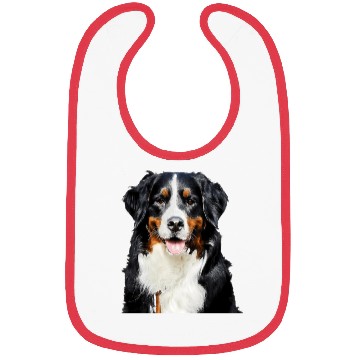 Discover Portrait Of Bernese Mountain Dog Bibs