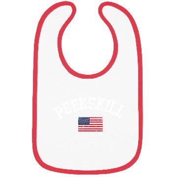 Discover Pee Ny American Flag Usa City Name Bibs