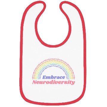 Discover Embrace Neurodiversity Rainbow Bibs