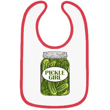Discover Pickle Girl Who Loves Pickles Bibs