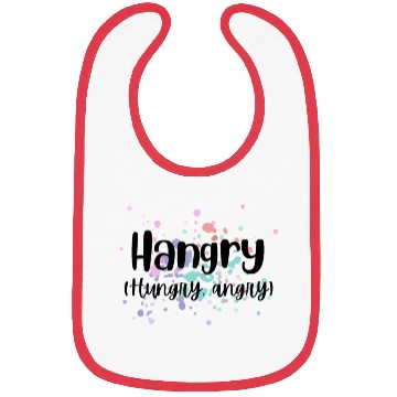 Discover Hangry (Hungry, Angry) Design Bibs