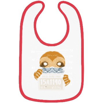 Discover Sloth Mugshot Bibs