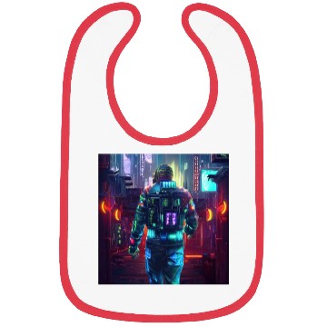 Discover Cyberpunk man Bibs