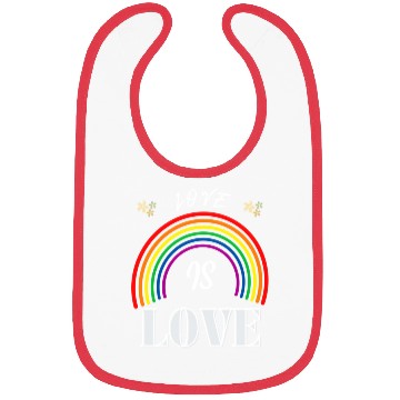 Discover Love Is Love Bibs