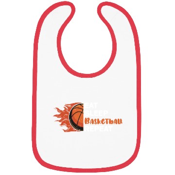Discover Eat Sleep Basketball Repeat Bibs