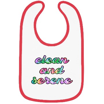 Discover Clean and Serene tie dye Bibs