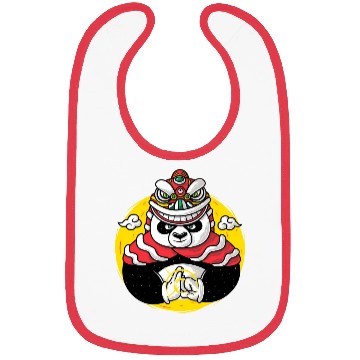 Discover Lion Dance Panda Bibs