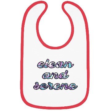 Discover Clean and Serene paisley Bibs