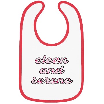 Discover Clean and Serene pink floral Bibs