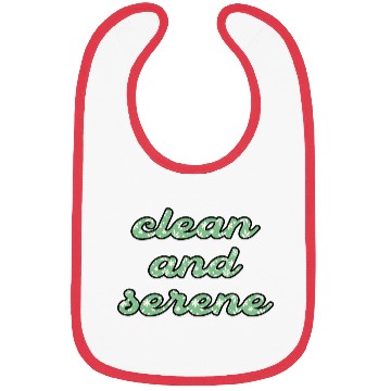 Discover Clean and Serene green floral Bibs