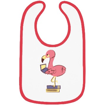 Discover Flamingo Using A Laptop Bibs