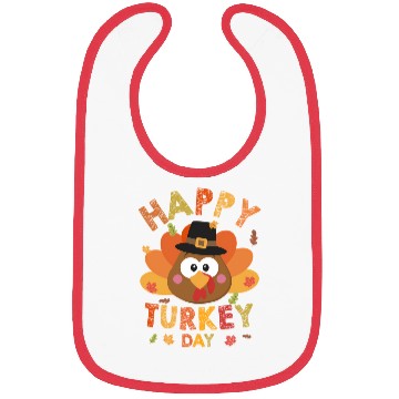 Discover Happy Turkey Day 2021 Autumn Fall Thangiving Bibs
