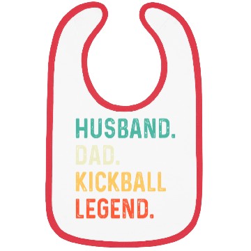 Discover Husband Dad Kickball Legend Bibs