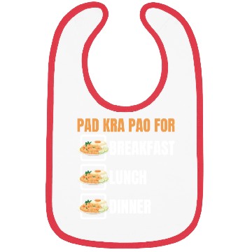 Discover Thai Food Lover Pad Kra Pao Thai Cuisine Bibs