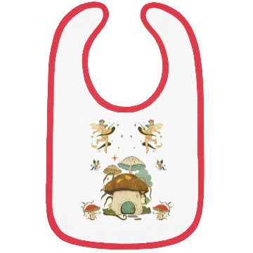 Discover Fantasy mushroom House Elves Design Bibs