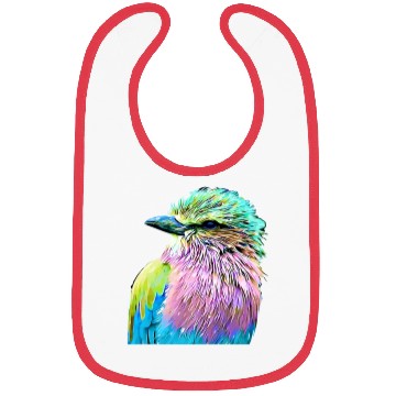 Discover Bird colored colorful bird lover Bibs