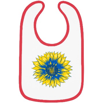 Discover Ukraine Sunflower Floral Ukrainian Flag Bibs