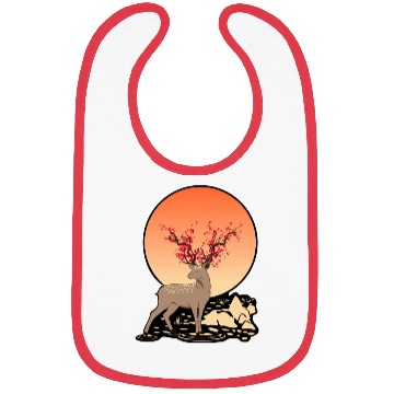 Discover Sika Deer Spirit Sakura Deer Spirit Bibs