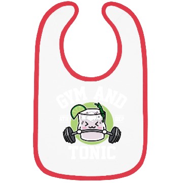Discover Gym And Tonic Cute Drink And Workout Bibs