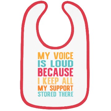 Discover Social Worker My voice is loud social work Bibs