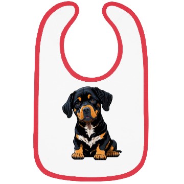 Discover Rottweiler Dog Puppet Bibs
