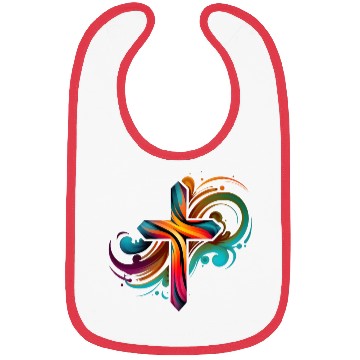 Discover Jesus Cross Painting Bibs