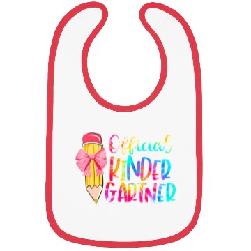 Discover Official Kindergartener Crayon Back to School Bibs